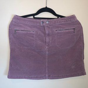 Purple Corduroy Skirt